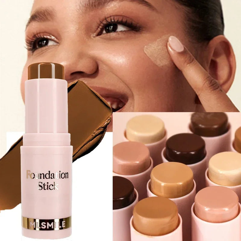 Facial Stick Foundation Full Coverage Dark Skin Foundation Makeup Lasting Oil-control Concealer Base Cr